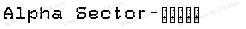 Alpha Sector字体转换